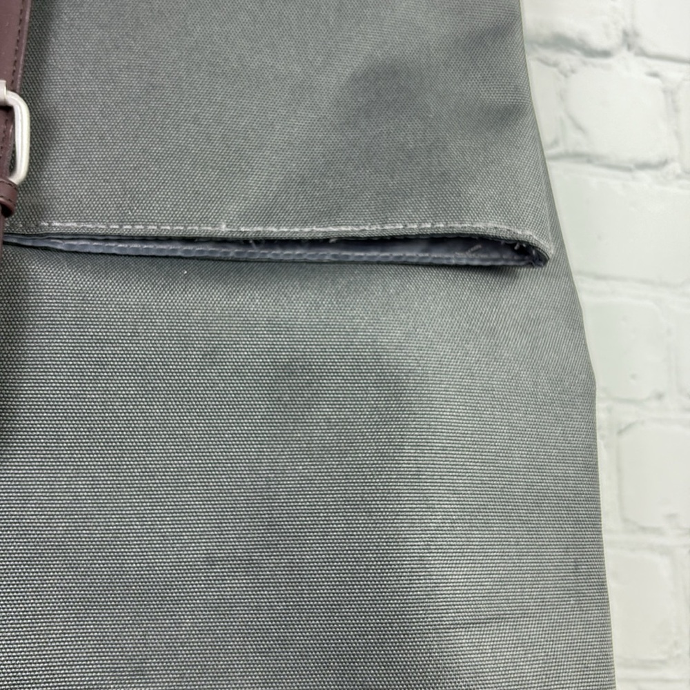 ISSEY MIYAKE PARFUMS Satchel Style Foldover Grey Backpack - Picture 4 of 8